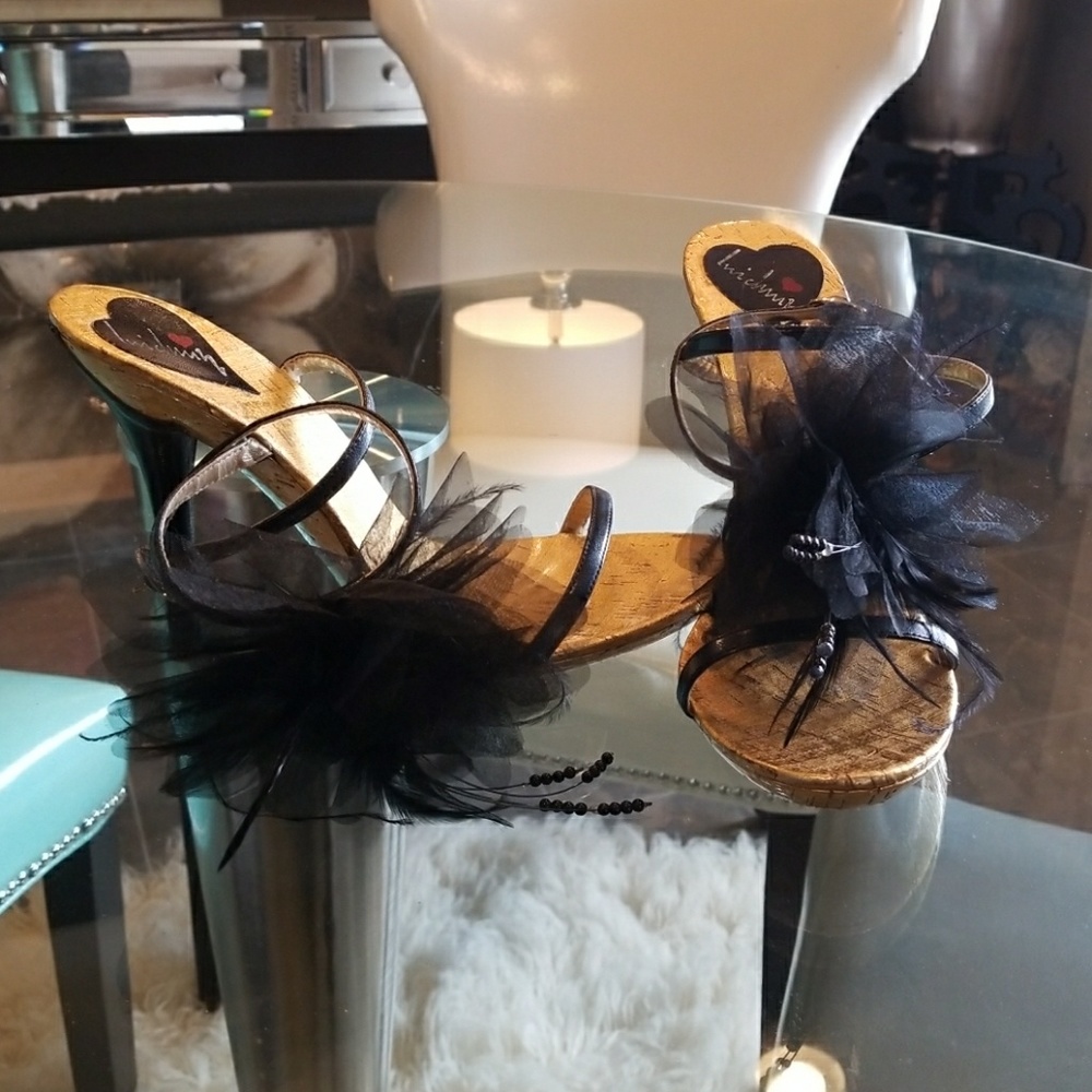 Black and Gold heels